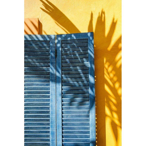 Beachtown Blues II Black Modern Wood Framed Art Print with Double Matting by DeNardo, Laura