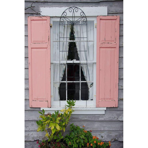Pastel Windows I Black Modern Wood Framed Art Print with Double Matting by DeNardo, Laura