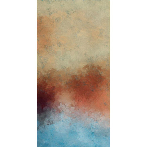 Cooling Warmth II White Modern Wood Framed Art Print by Saunders, Alonzo