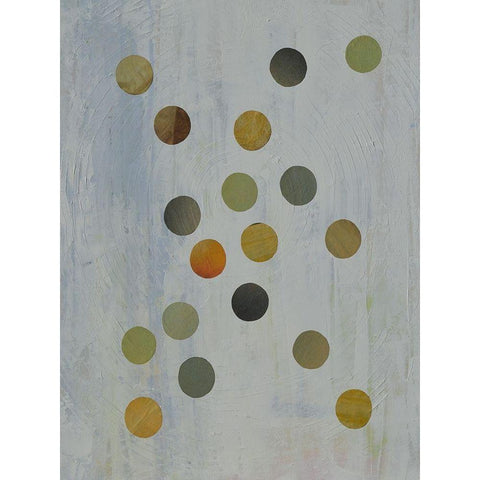 Circles Too I Gold Ornate Wood Framed Art Print with Double Matting by Avondet, Natalie
