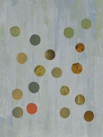 Circles Too II Black Ornate Wood Framed Art Print with Double Matting by Avondet, Natalie