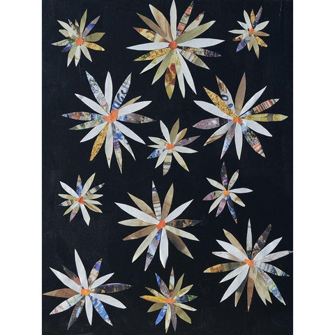 Starburst Too I White Modern Wood Framed Art Print by Avondet, Natalie