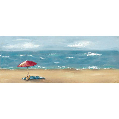 By the Beach III Gold Ornate Wood Framed Art Print with Double Matting by Reynolds, Jade