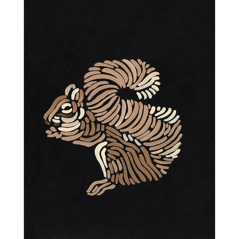 Forest Dweller II Black Modern Wood Framed Art Print with Double Matting by Moore, Regina