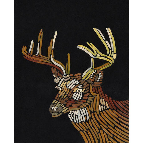 Forest Dweller III Black Modern Wood Framed Art Print by Moore, Regina
