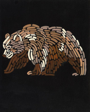 Forest Dweller IV Black Ornate Wood Framed Art Print with Double Matting by Moore, Regina