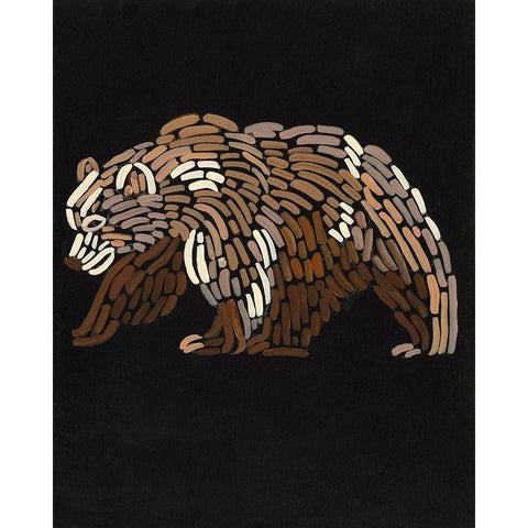 Forest Dweller IV Black Modern Wood Framed Art Print by Moore, Regina