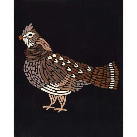 Forest Dweller VI Black Modern Wood Framed Art Print by Moore, Regina