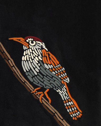 Forest Dweller VIII Black Ornate Wood Framed Art Print with Double Matting by Moore, Regina