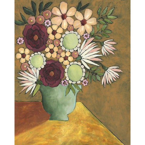 Table Arrangement I Black Modern Wood Framed Art Print with Double Matting by Moore, Regina