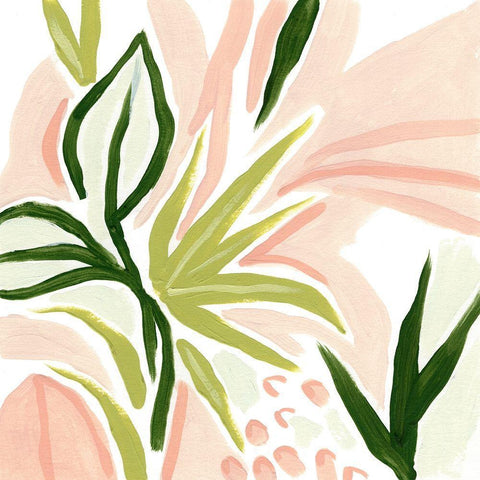 Island Whim II White Modern Wood Framed Art Print with Double Matting by Vess, June Erica