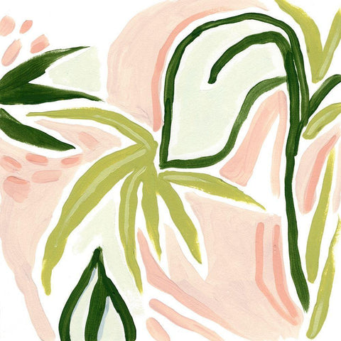 Island Whim III Gold Ornate Wood Framed Art Print with Double Matting by Vess, June Erica