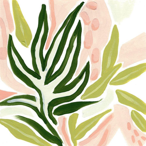 Island Whim IV White Modern Wood Framed Art Print with Double Matting by Vess, June Erica