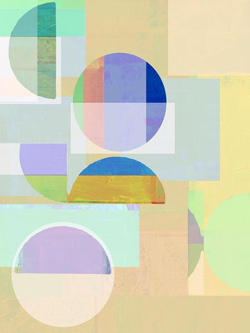 Demi IV White Modern Wood Framed Art Print with Double Matting by Cartissi