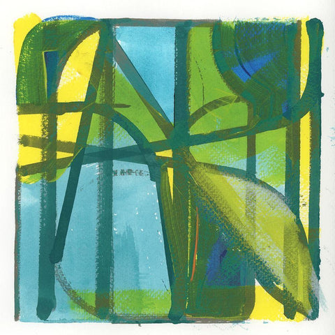 Summer I Black Modern Wood Framed Art Print by Cartissi
