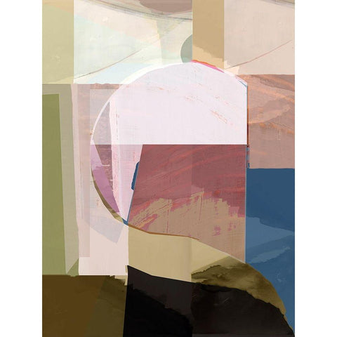 St. Ives 1 Black Modern Wood Framed Art Print with Double Matting by Cartissi