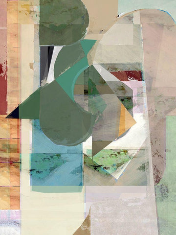 St. Ives 12 White Modern Wood Framed Art Print with Double Matting by Cartissi