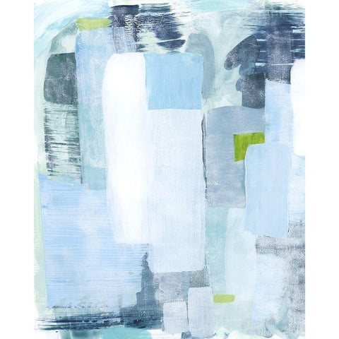 Oceanic Shimmer II White Modern Wood Framed Art Print by Popp, Grace