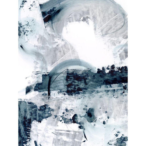 Polar Opposites I White Modern Wood Framed Art Print by Harper, Ethan