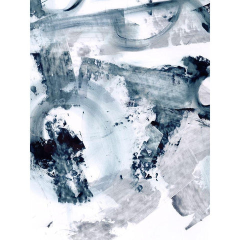 Polar Opposites II Black Modern Wood Framed Art Print with Double Matting by Harper, Ethan