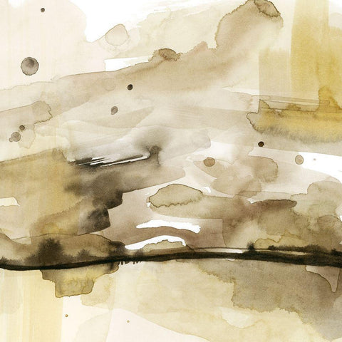 Gold and Chocolate II Gold Ornate Wood Framed Art Print with Double Matting by Popp, Grace