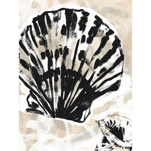 Sea Scumble I White Modern Wood Framed Art Print by Vess, June Erica