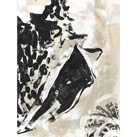 Sea Scumble III White Modern Wood Framed Art Print by Vess, June Erica