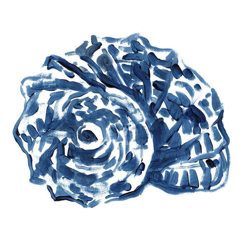 Beach Brushwork II Black Modern Wood Framed Art Print by Vess, June Erica