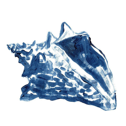 Beach Brushwork III Black Ornate Wood Framed Art Print with Double Matting by Vess, June Erica