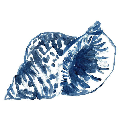 Beach Brushwork IV Black Ornate Wood Framed Art Print with Double Matting by Vess, June Erica