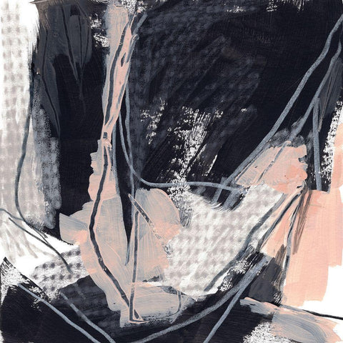 Indicator I White Modern Wood Framed Art Print with Double Matting by Vess, June Erica