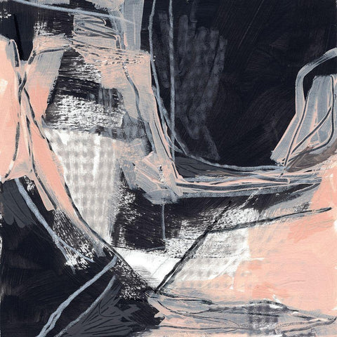 Indicator II White Modern Wood Framed Art Print with Double Matting by Vess, June Erica