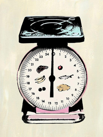 Retro Kitchen Appliance II White Modern Wood Framed Art Print with Double Matting by Warren, Annie