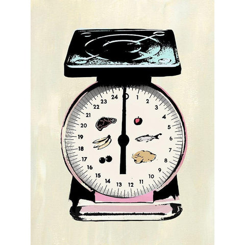 Retro Kitchen Appliance II Black Modern Wood Framed Art Print with Double Matting by Warren, Annie