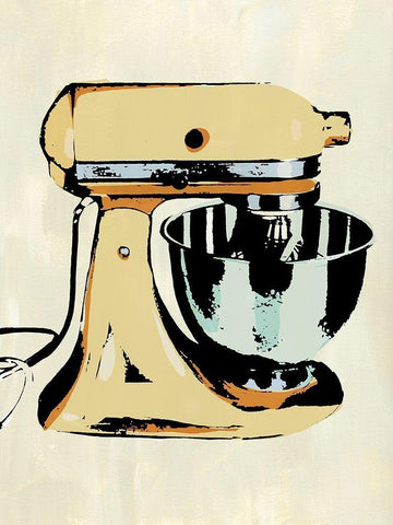 Retro Kitchen Appliance IV Black Ornate Wood Framed Art Print with Double Matting by Warren, Annie