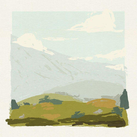 Alpine Ascent I Gold Ornate Wood Framed Art Print with Double Matting by Green, Jacob