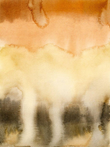 Sunset Windowpane I White Modern Wood Framed Art Print with Double Matting by Popp, Grace