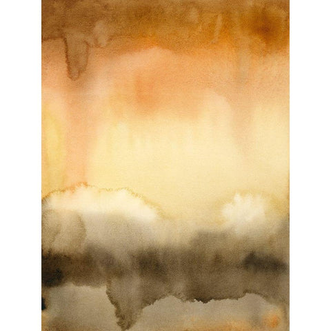 Sunset Windowpane II Black Modern Wood Framed Art Print with Double Matting by Popp, Grace