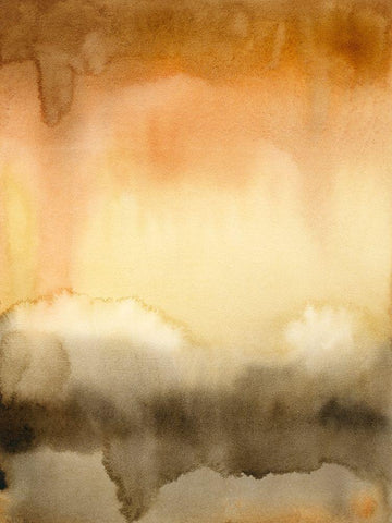 Sunset Windowpane II White Modern Wood Framed Art Print with Double Matting by Popp, Grace