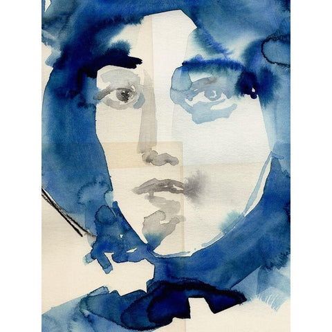 Tildas Gaze IV White Modern Wood Framed Art Print by Parker, Jennifer Paxton