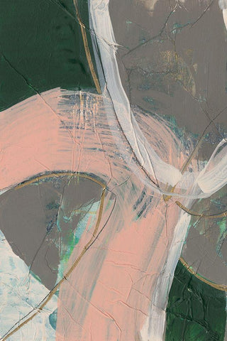 Connected Disconnect II Black Ornate Wood Framed Art Print with Double Matting by Goldberger, Jennifer