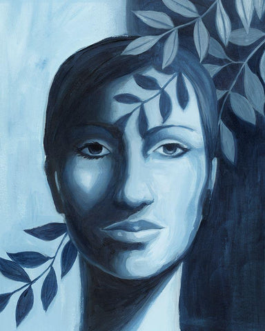 Winking Shadow I Black Ornate Wood Framed Art Print with Double Matting by Popp, Grace