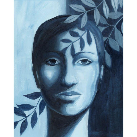 Winking Shadow I Black Modern Wood Framed Art Print with Double Matting by Popp, Grace