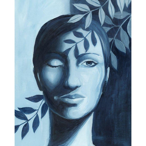 Winking Shadow II White Modern Wood Framed Art Print by Popp, Grace