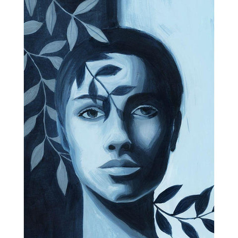 Winking Shadow III Black Modern Wood Framed Art Print with Double Matting by Popp, Grace