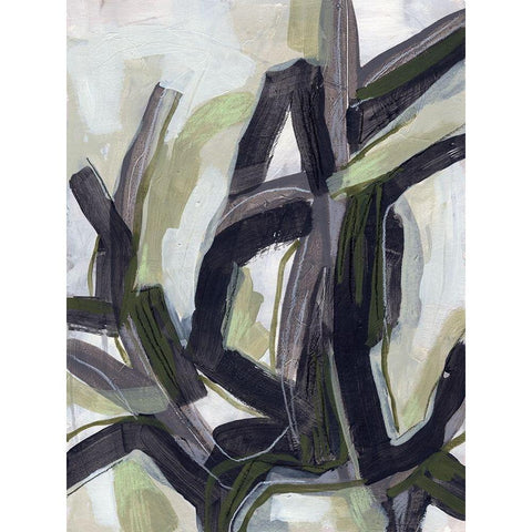 Signal Flare I Black Modern Wood Framed Art Print with Double Matting by Vess, June Erica