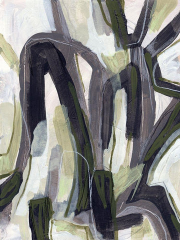 Signal Flare II Black Ornate Wood Framed Art Print with Double Matting by Vess, June Erica