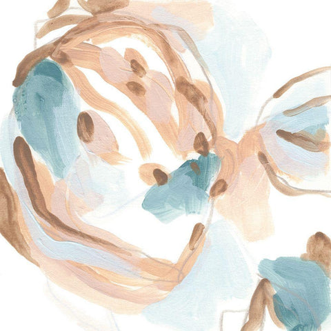 Abstracted Shells III Gold Ornate Wood Framed Art Print with Double Matting by Vess, June Erica