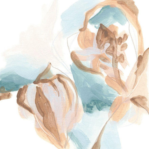 Abstracted Shells IV Gold Ornate Wood Framed Art Print with Double Matting by Vess, June Erica