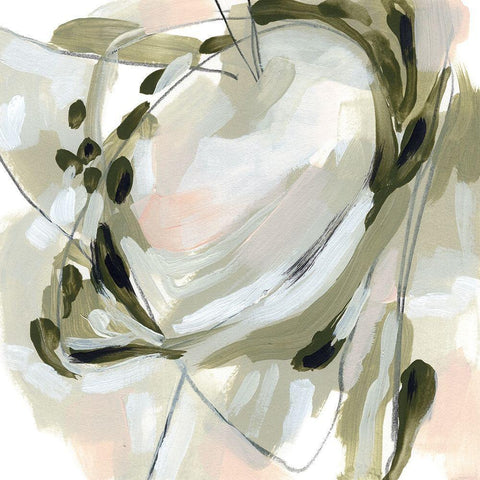 Spring Cycle II White Modern Wood Framed Art Print by Vess, June Erica